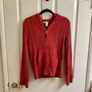 DKNY JEANS RED KNIT SWEATER